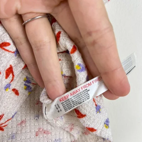 Intimately Free People Ivory Floral One Of The Girls Tank Top - Picture 5 of 6